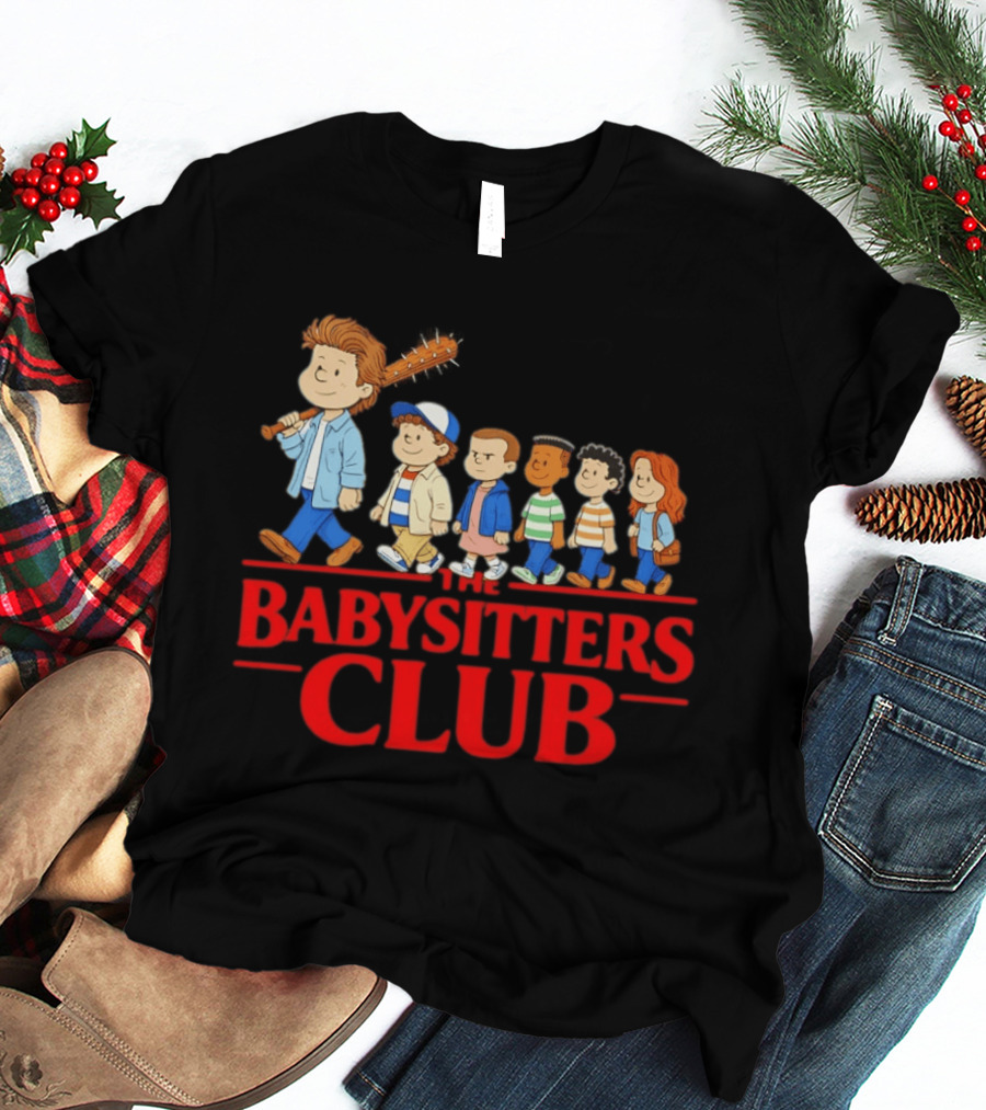 The Babysitters Club Stranger Things Mashup Characters Walking T-Shirt
