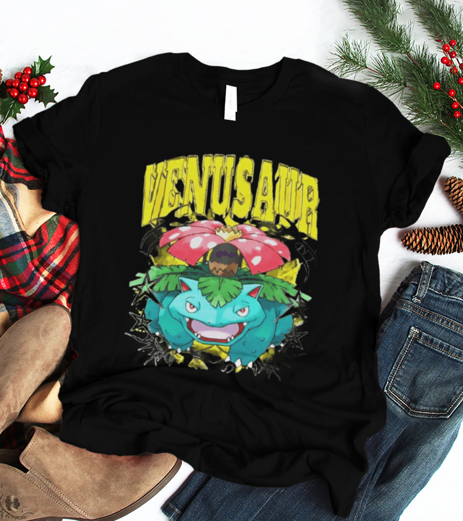 Venusaur Grass Poison Type Pokemon Anime T-Shirt