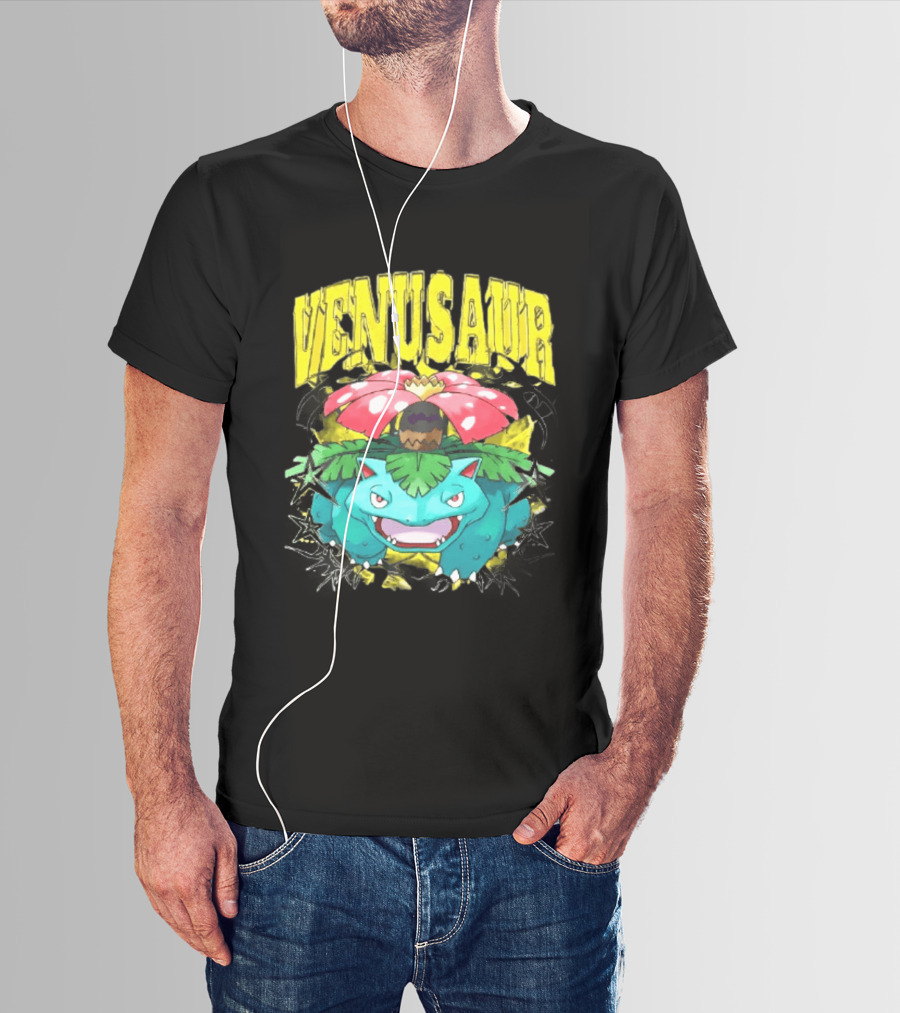 Venusaur Grass Poison Type Pokemon Anime T-Shirt