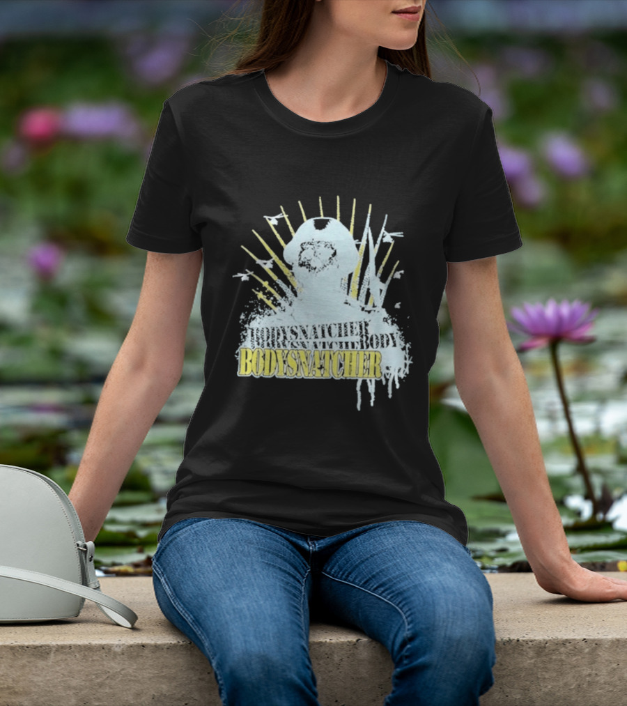 Bodysnatcher Helicopter Pilot Silhouette Sunburst T-Shirt