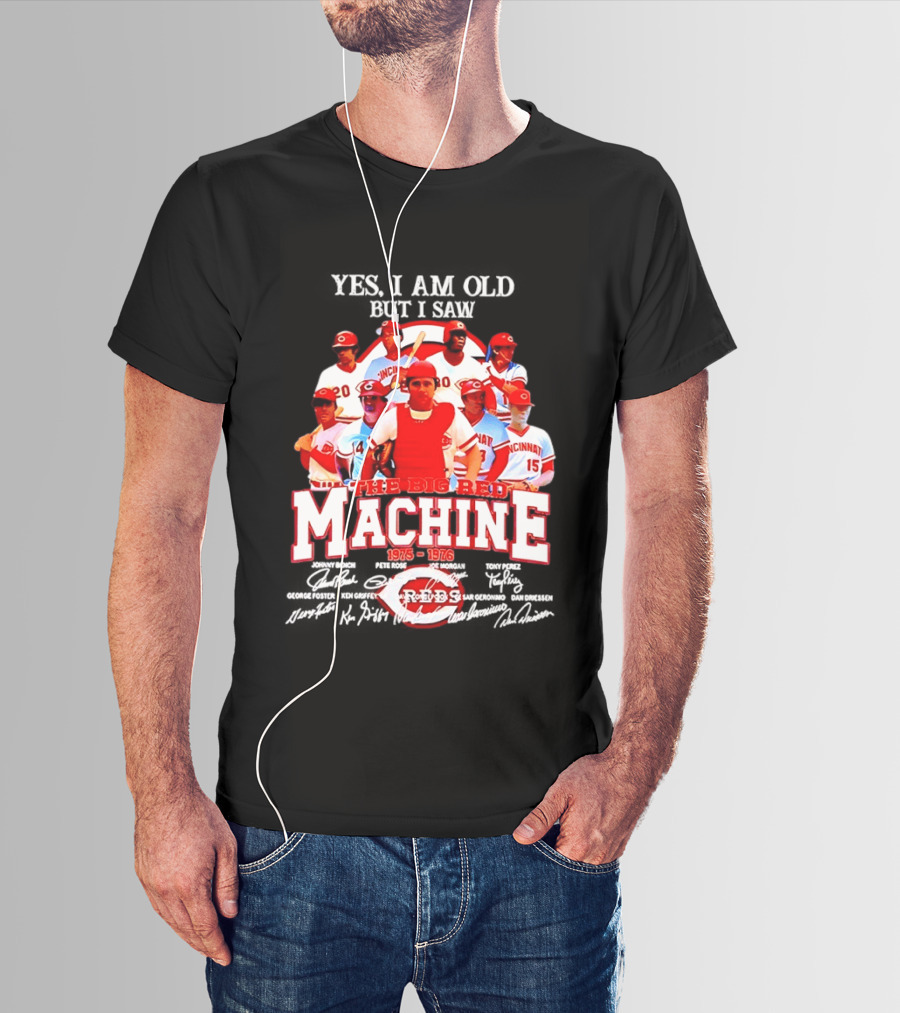 Cincinnati Reds Legendary Players The Big Red Machine 1975 To 1976 T-Shirt