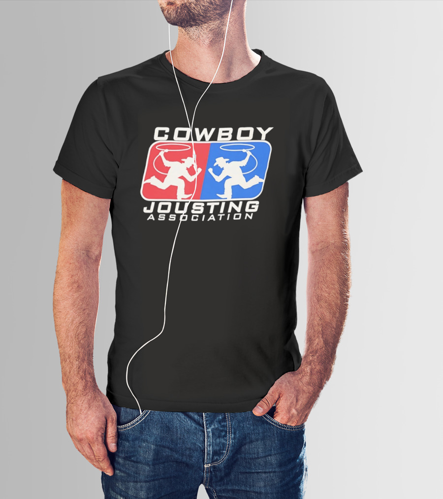 Cowboy Jousting Association Lasso Duel Red Blue Classic Competition T-Shirt