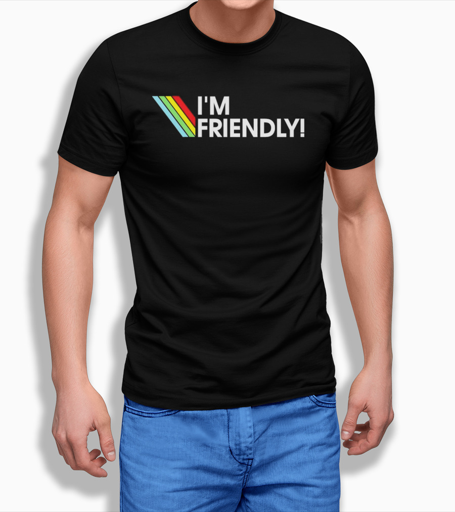 I'm Friendly ARC Raiders Rainbow Stripes T-Shirt