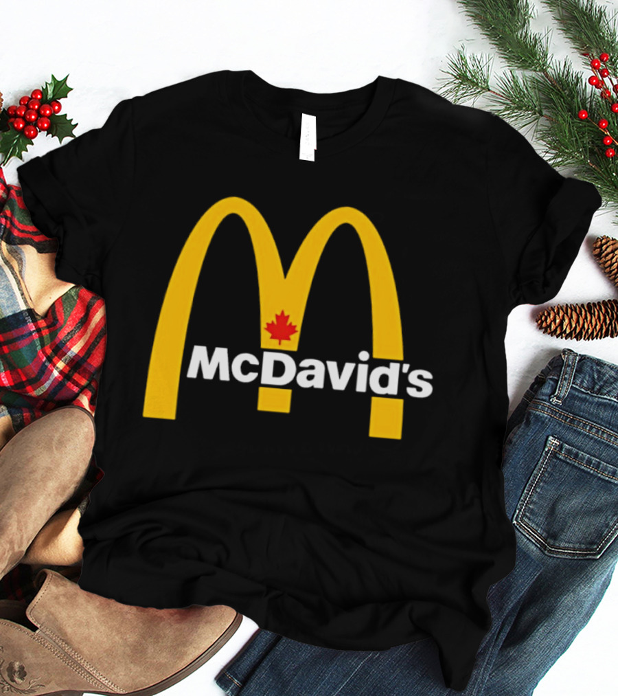 McDavid's McDonald's Canada Maple Leaf Arch T-Shirt
