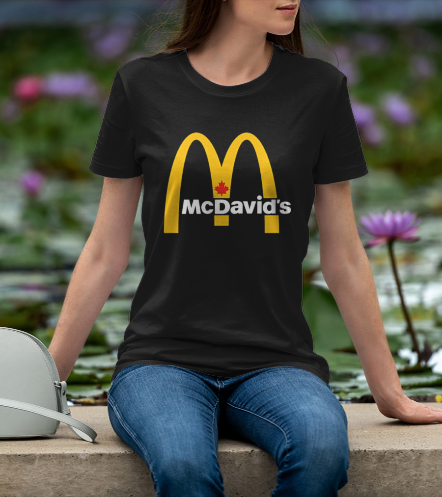 McDavid's McDonald's Canada Maple Leaf Arch T-Shirt