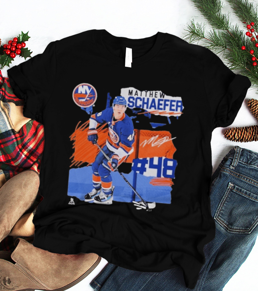 New York Islanders Matthew Schaefer 48 Fresh Ice T-Shirt