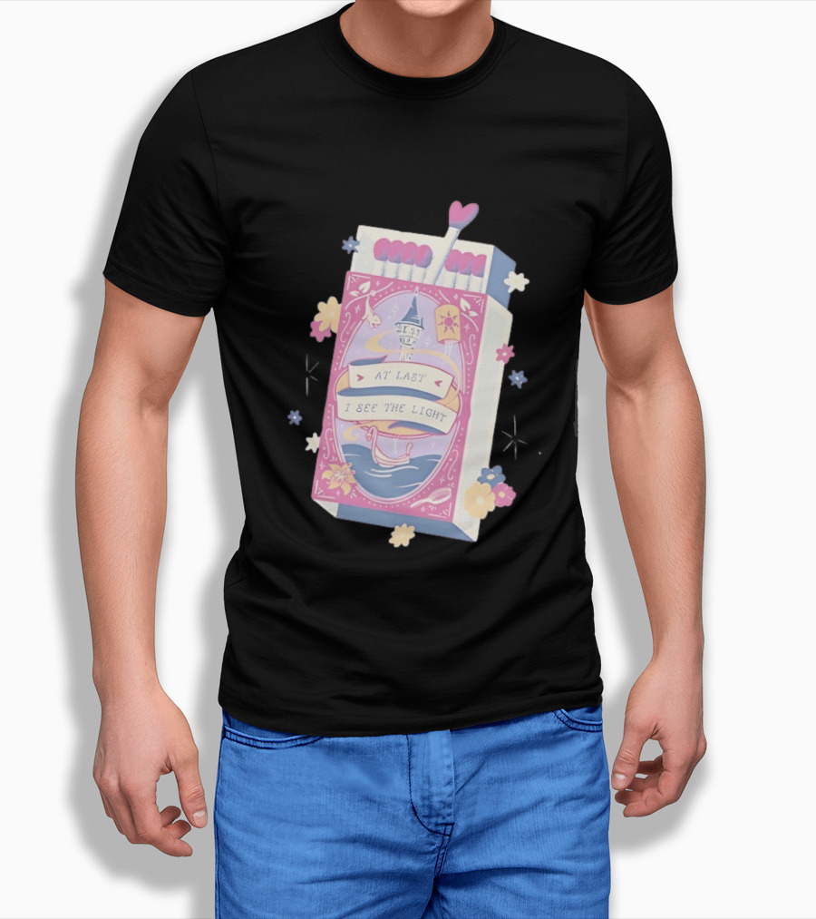 At Last I See The Light Floating Lantern Matchbox Flowers T-Shirt