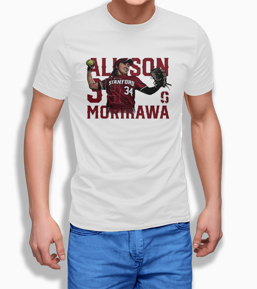 Allison Morikawa 34 Stanford Softball Cardinal S T-Shirt