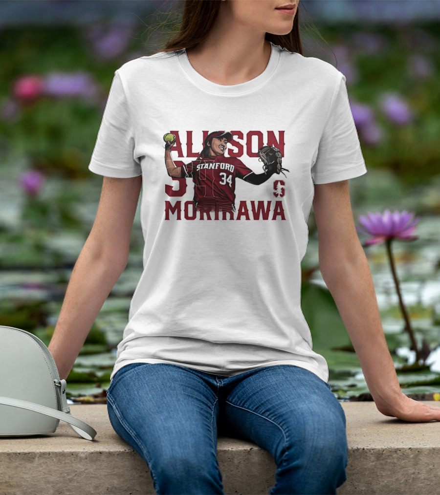 Allison Morikawa 34 Stanford Softball Cardinal S T-Shirt