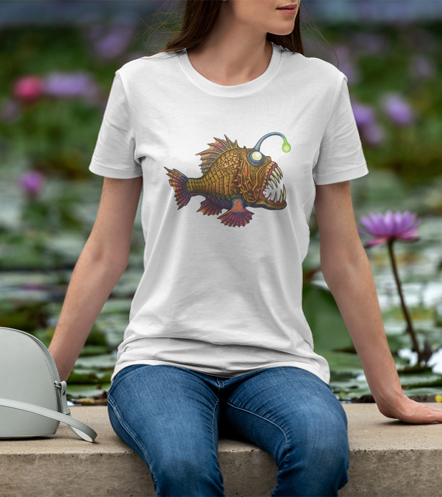 Anglerfish Deep Sea Monster Bright Lure T-Shirt