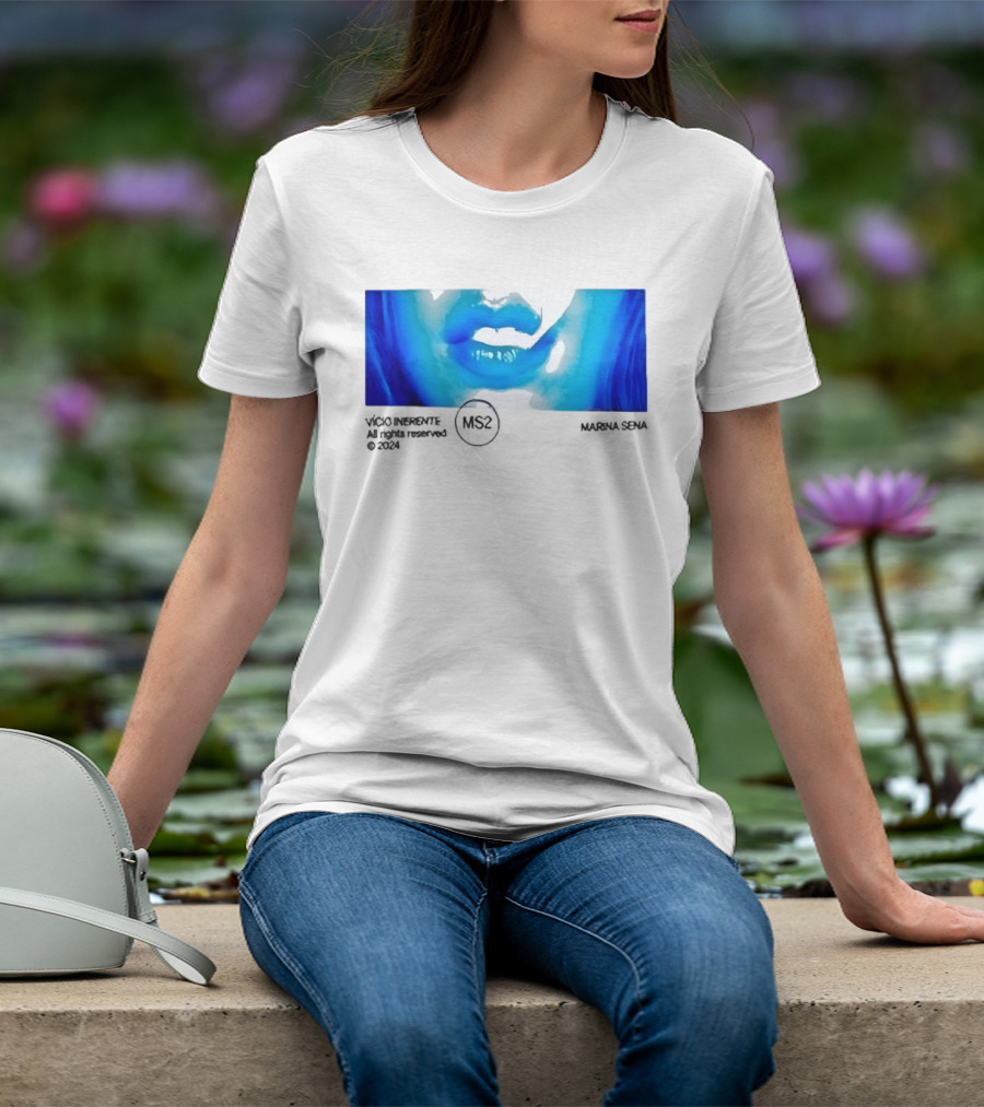Marina Sena Vicio Inerente Ms2 Blue Lips T-Shirt