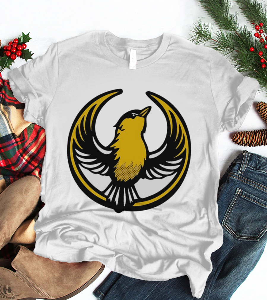 Rebel Goldfinch Alliance Starbird Emblem Bird T-Shirt