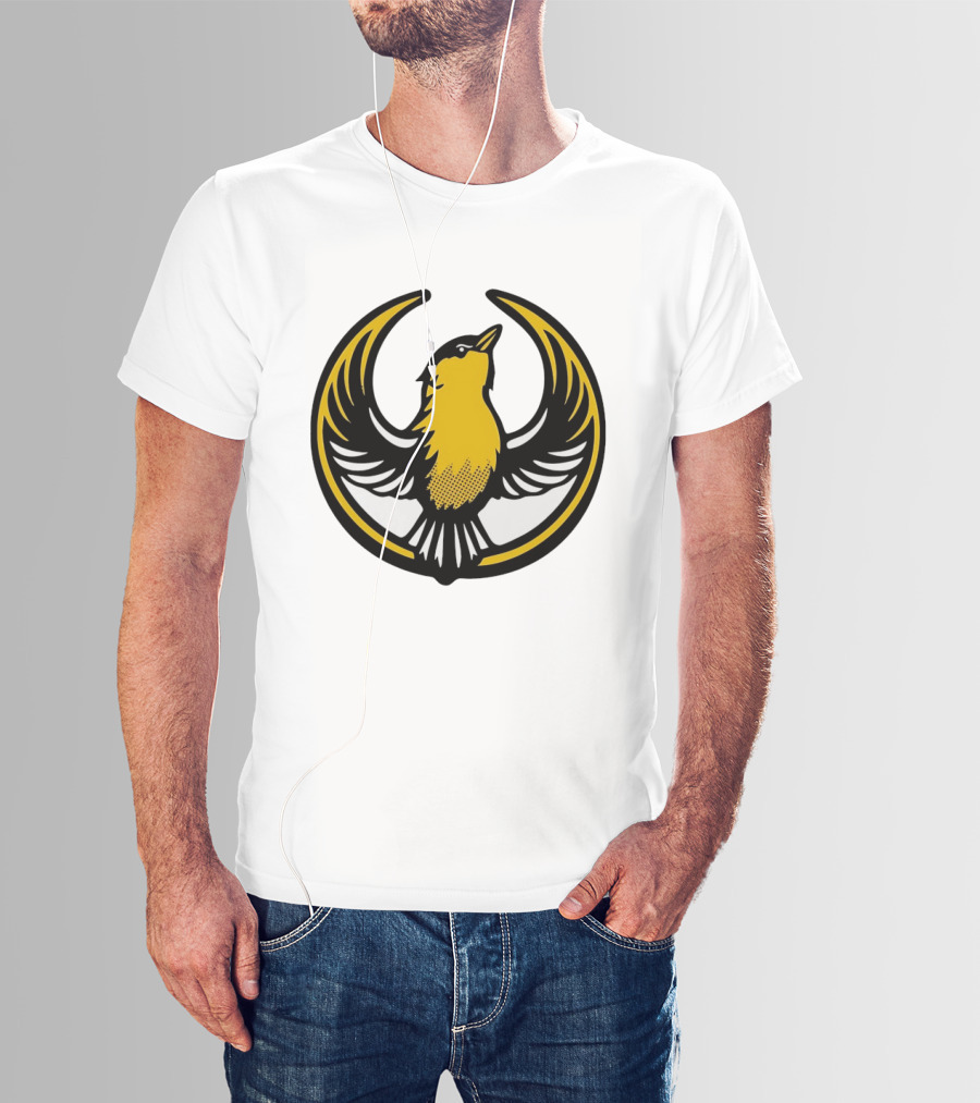 Rebel Goldfinch Alliance Starbird Emblem Bird T-Shirt