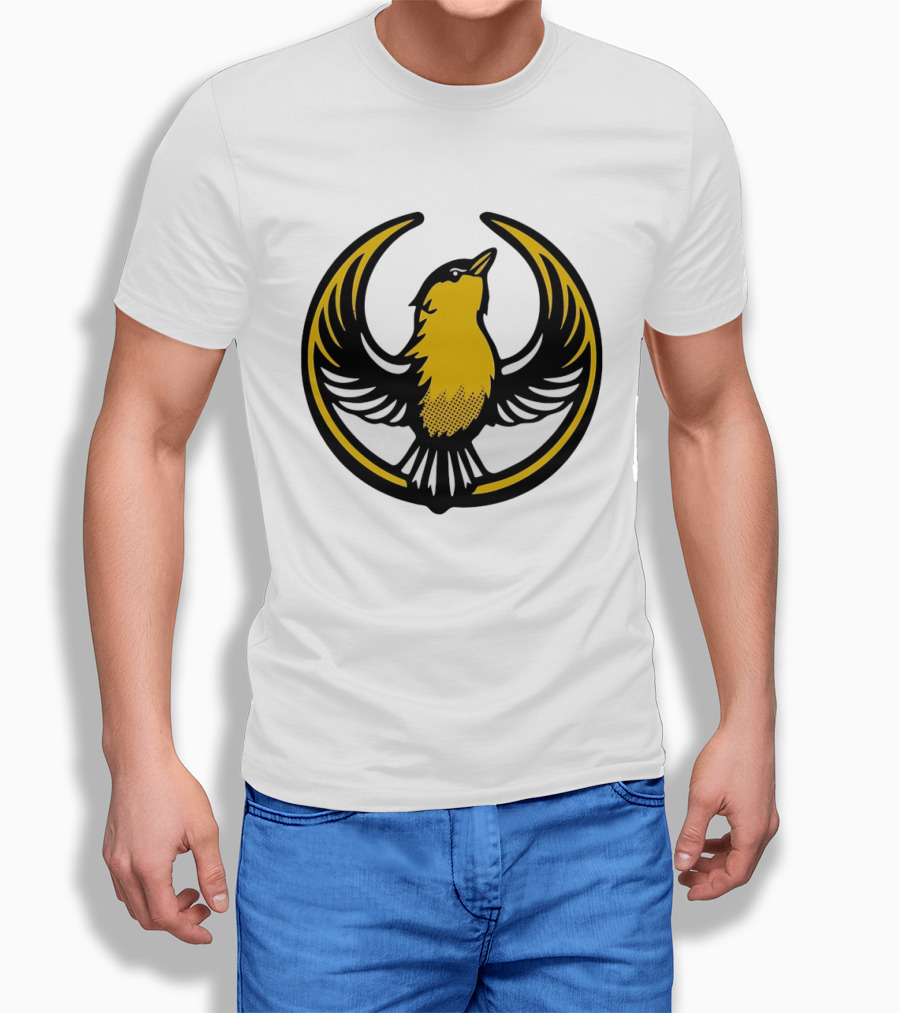 Rebel Goldfinch Alliance Starbird Emblem Bird T-Shirt