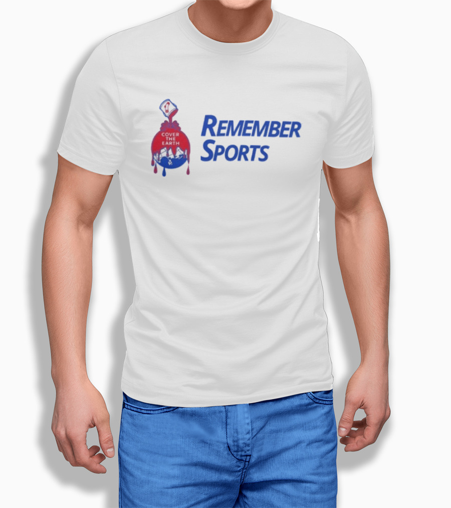 Remember Sports Cover The Earth Paint Bucket T-Shirt