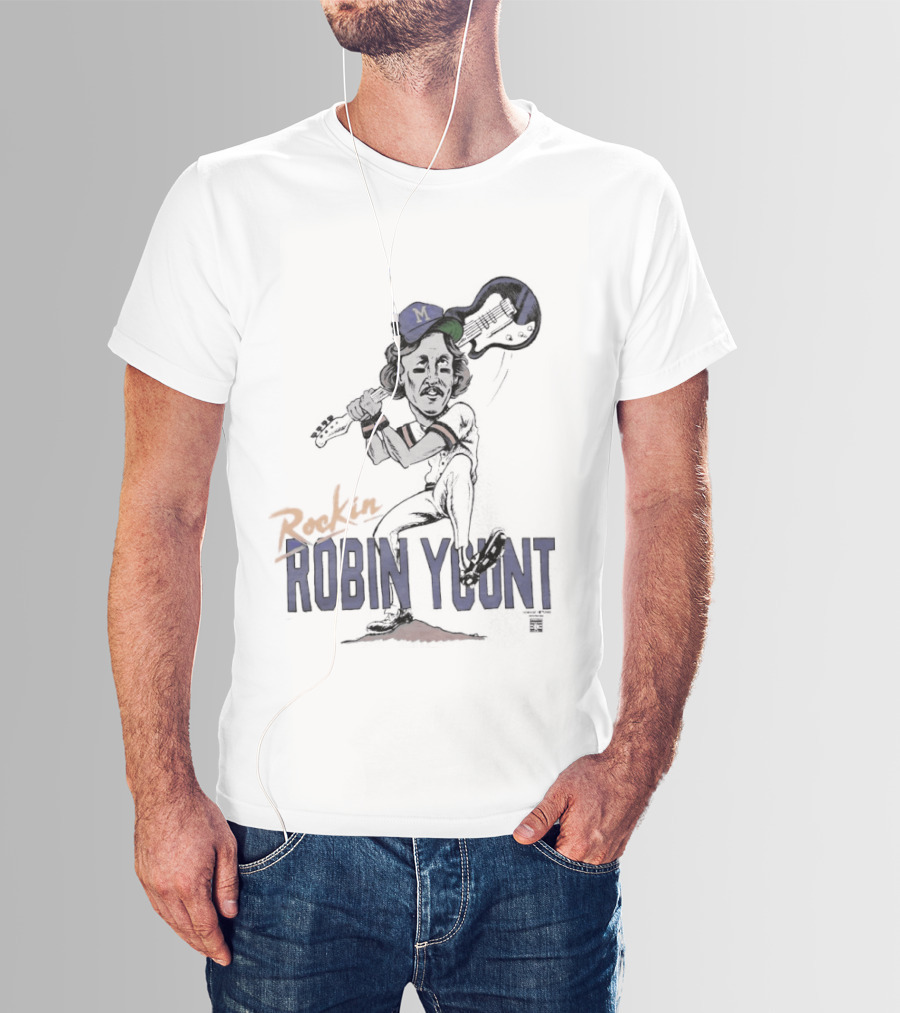 Rockin' Robin Yount Milwaukee Brewers Baseball Legend T-Shirt