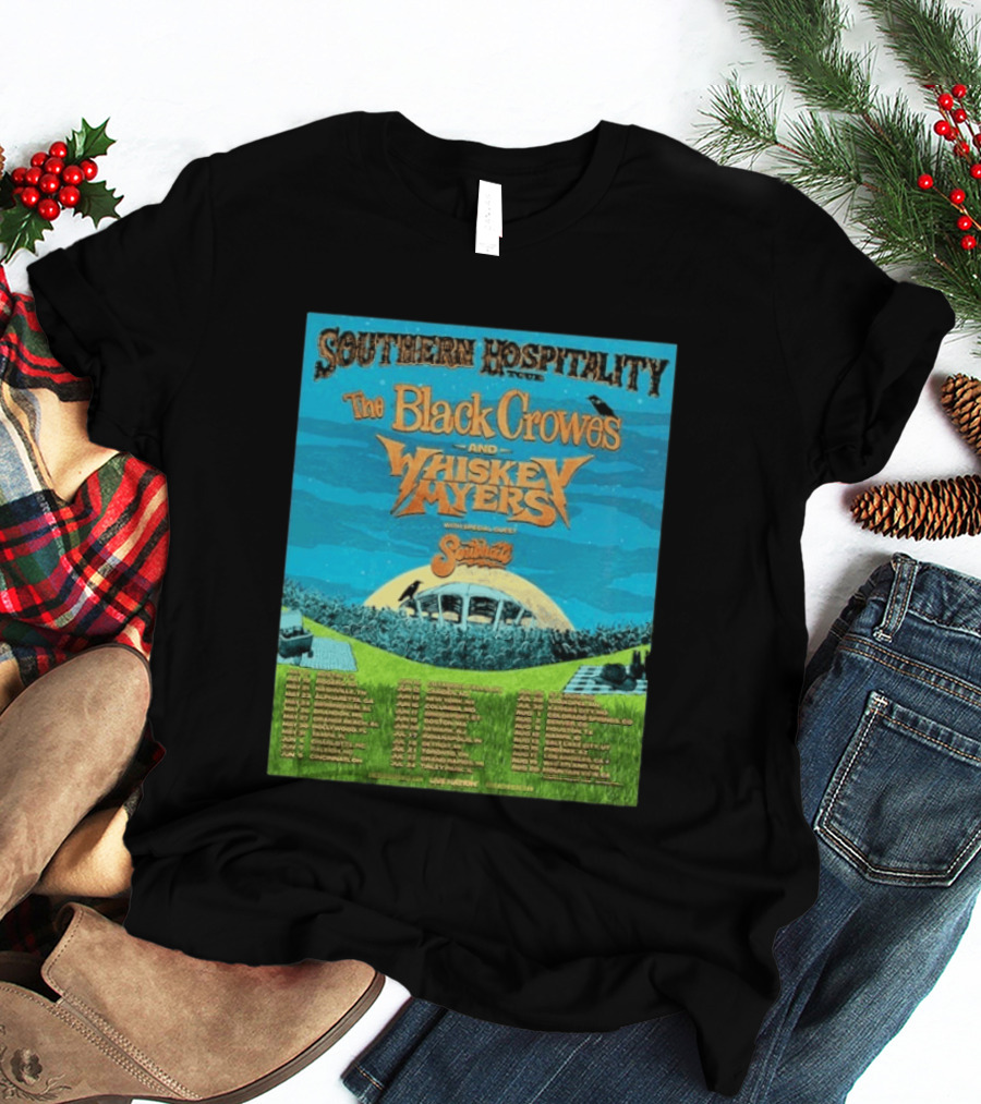 Southern Hospitality Tour 2026 The Black Crowes Whiskey Myers North America Dates T-Shirt