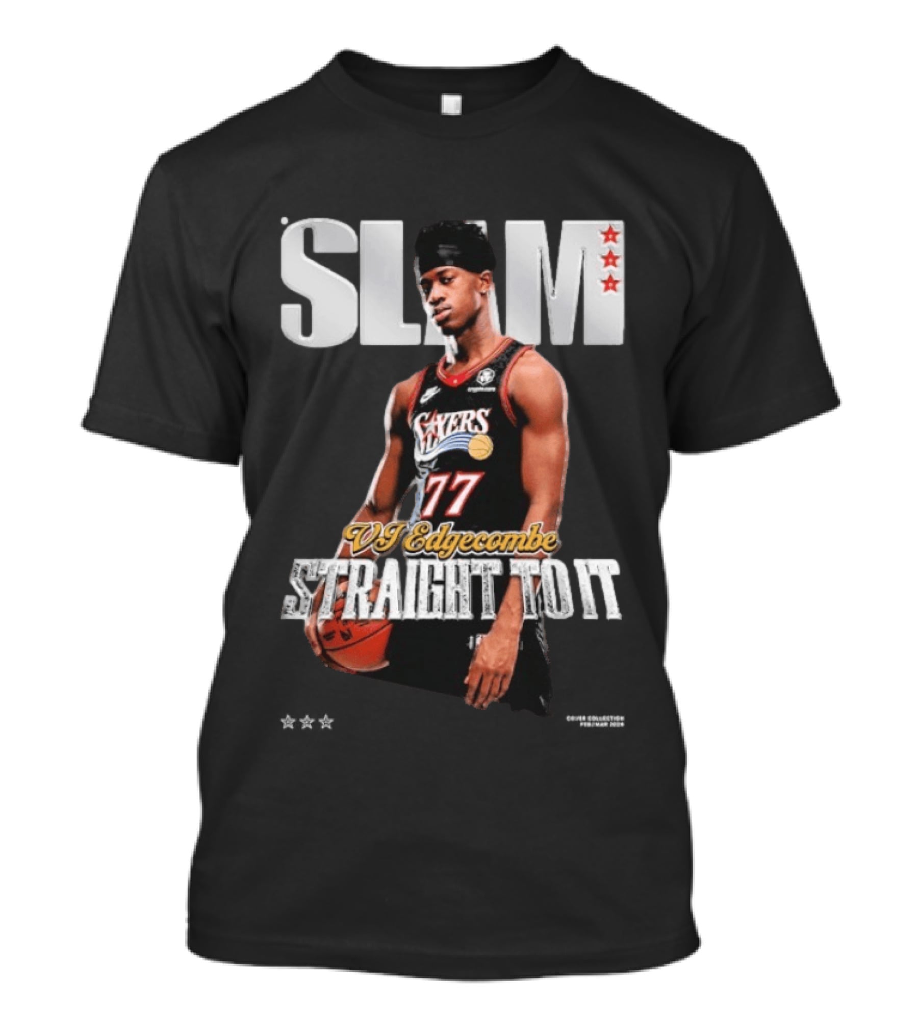 SLAM VJ Edgecombe 77 Sixers Straight To It T-Shirt