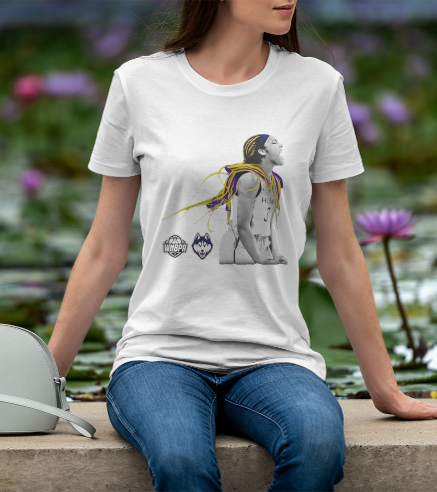 Aaliyah Edwards UConn Huskies WNBPA Athlete With Vibrant Hair T-Shirt