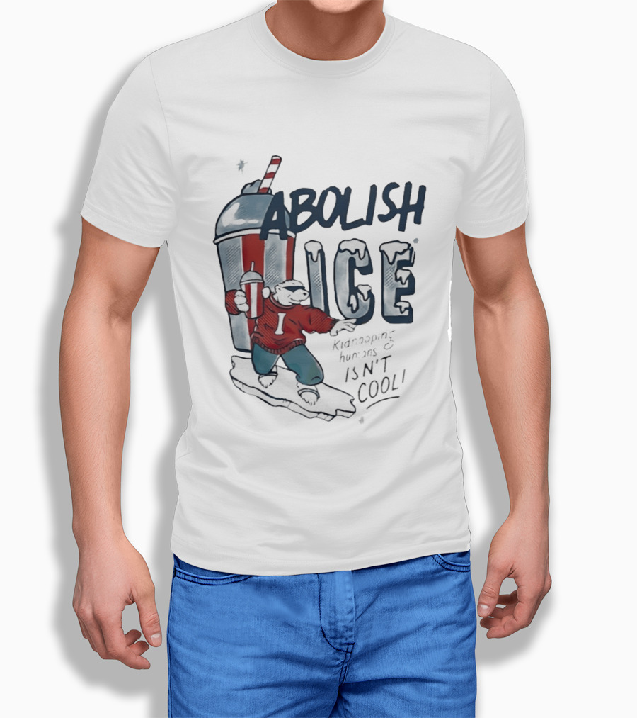 Abolish ICE Polar Bear With Soda Kidnapping Humans Isn't T-Shirt