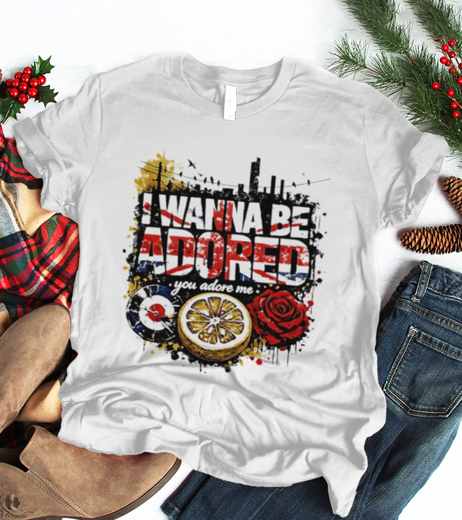 I Wanna Be Adored You Adore Me Urban Rose Lemon Skyline T-Shirt