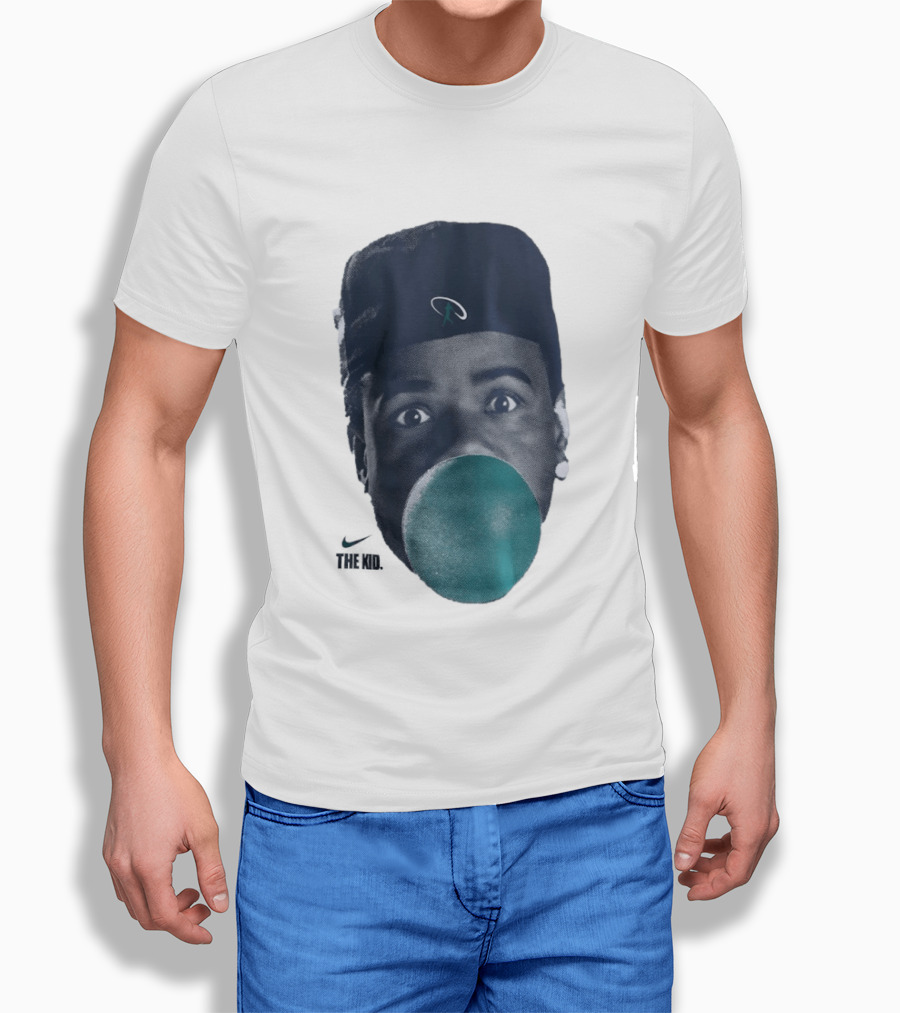 Ken Griffey Jr The Kid Seattle Mariners Hat Bubblegum T-Shirt