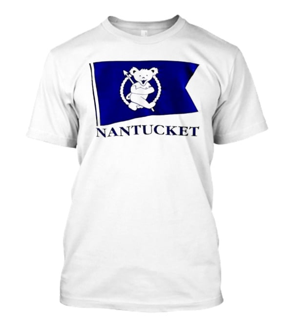 Nantucket Flag Grateful Dead Dancing Bear T-Shirt