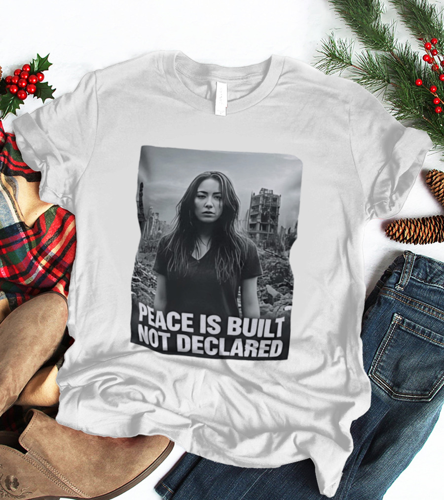 Peace Is Built Not Declared Urban Landscape T-Shirt
