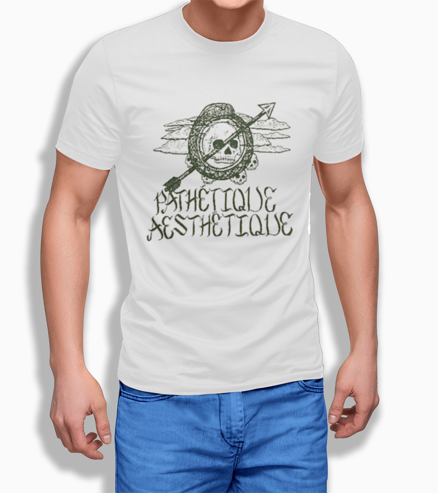 Pathétique Aesthétique Roar Skull Arrow T-Shirt