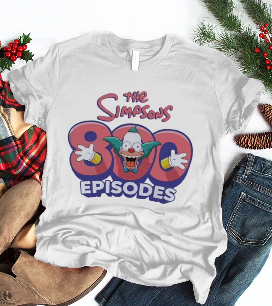 The Simpsons 800 Episodes Krusty The Clown Celebration T-Shirt