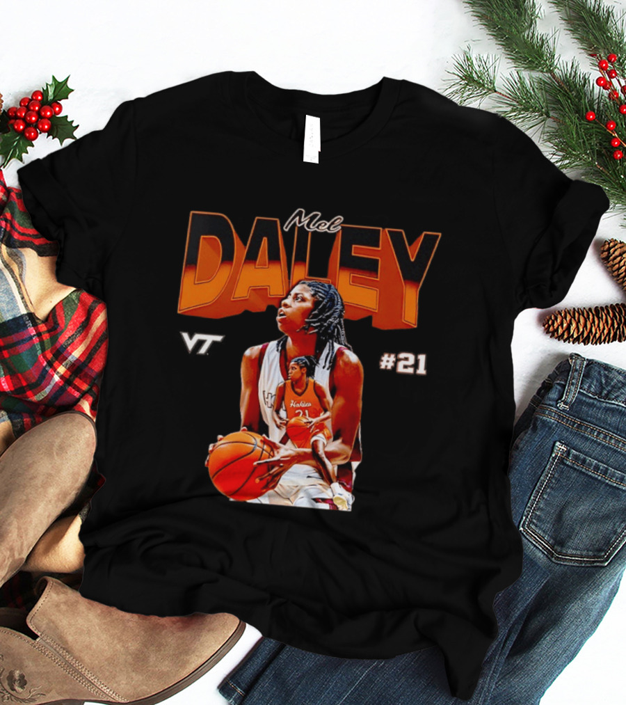 Mel Daley 21 VT Hokies Women's Basketball T-Shirt