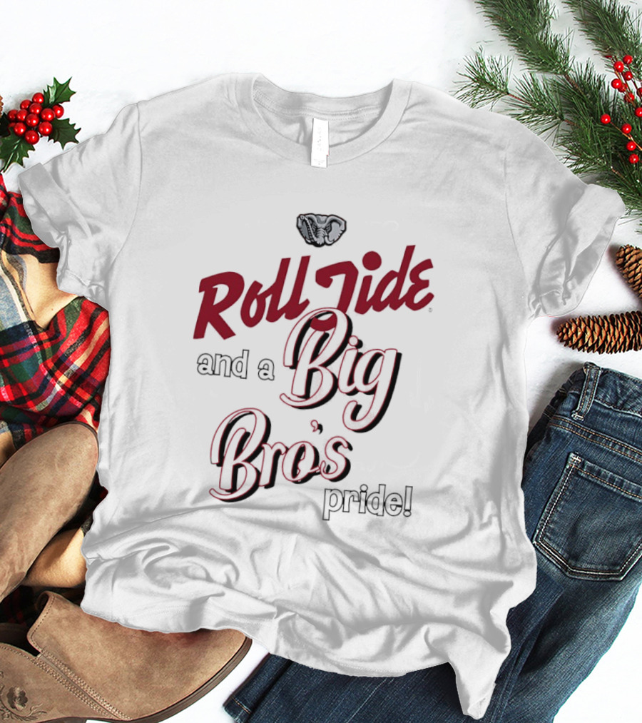 Roll Tide And A Big Bro's Pride With Elephant T-Shirt
