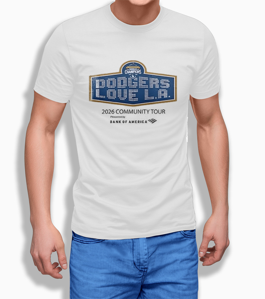 Los Angeles Dodgers World Series Champions Love LA T-Shirt