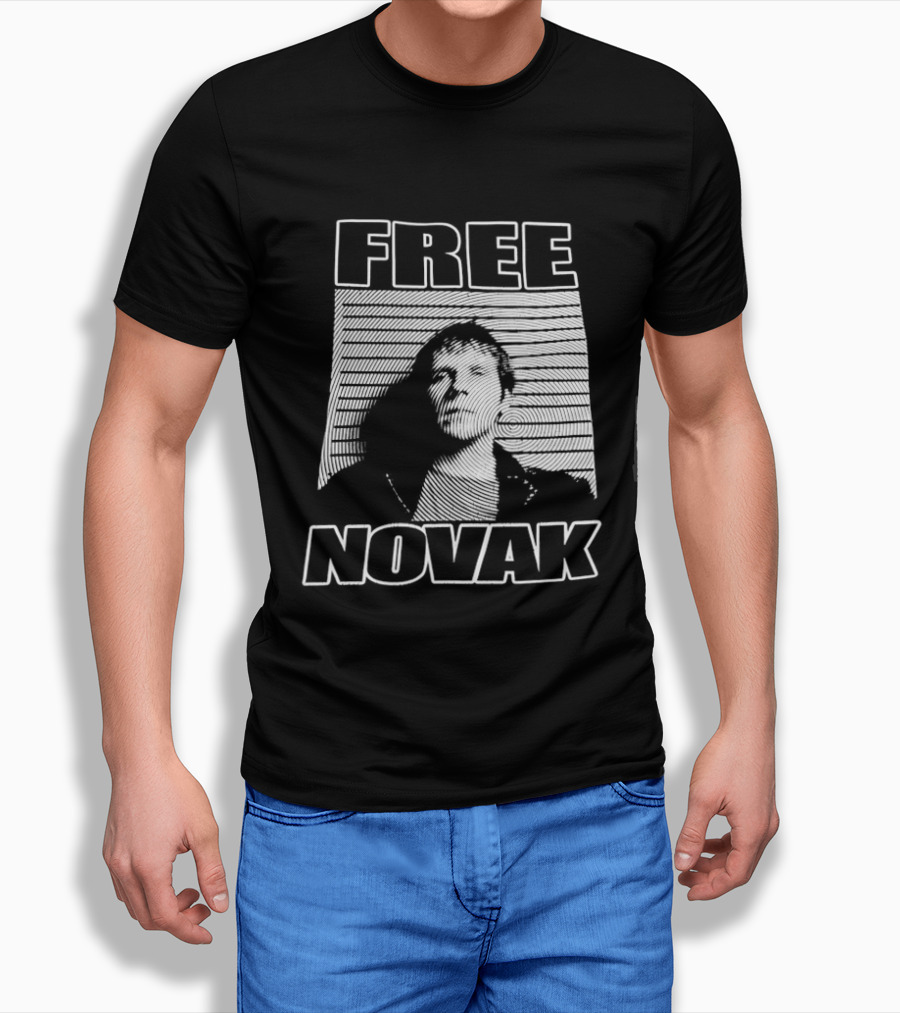Free Novak Tennis Star Fan Support T-Shirt