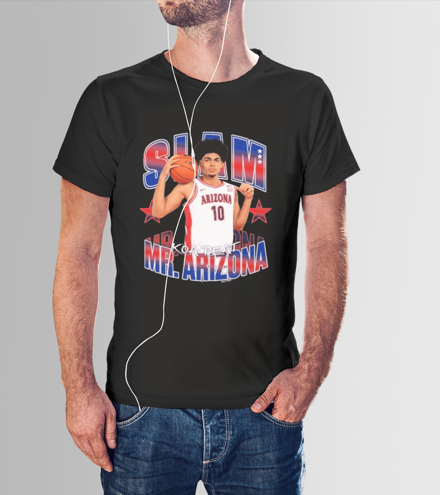 Koa Peat Arizona Basketball Slam Mr Arizona T-Shirt