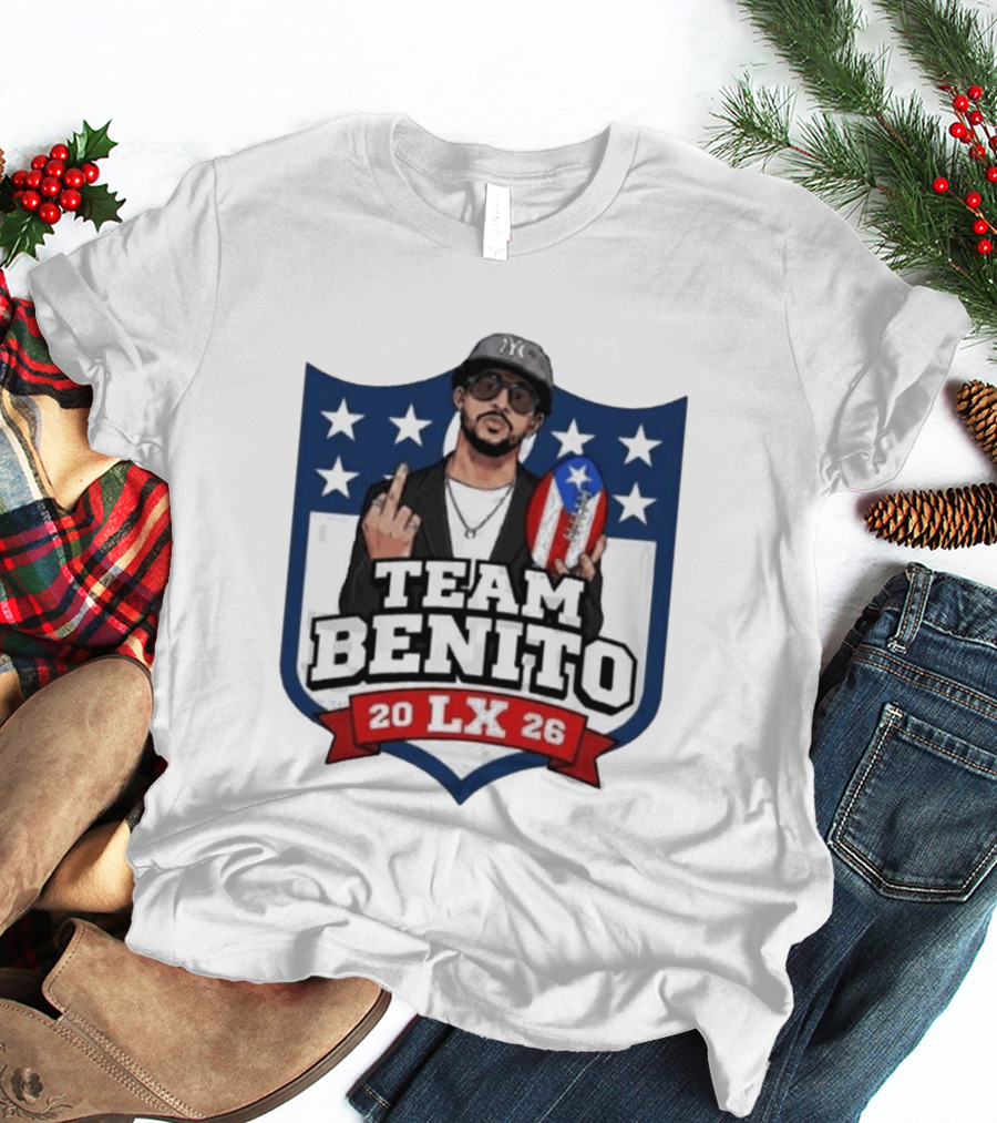Team Benito Bad Bunny 20 LX 26 American Football T-Shirt