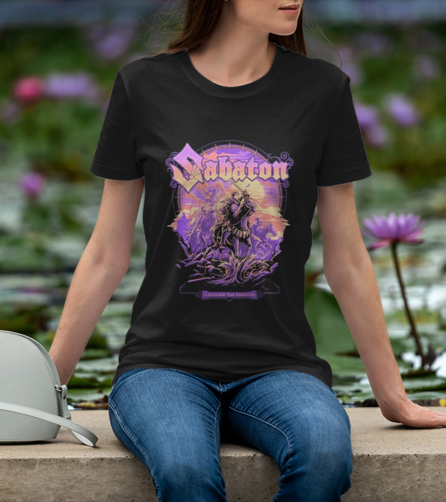 Sabaton Crossing The Rubicon Caesar's Crossing Purple Sunset T-Shirt