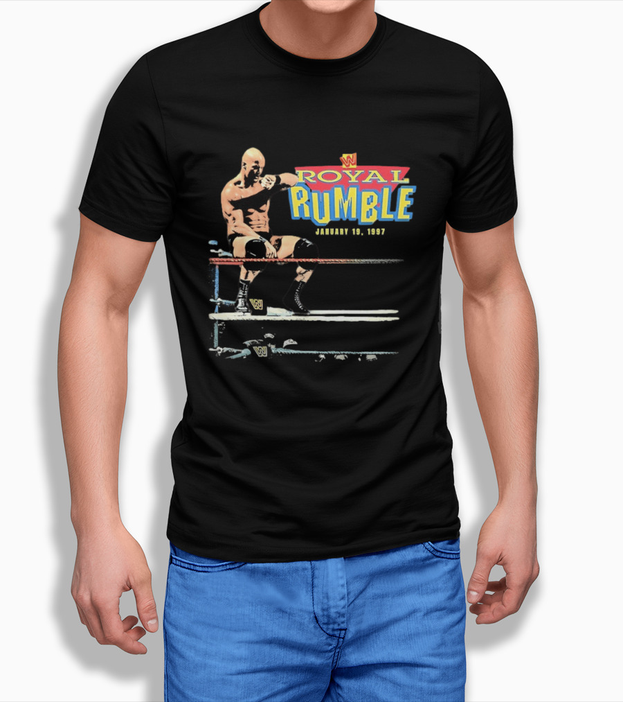 Royal Rumble 1997 Stone Cold Steve Austin WWE Wrestler T-Shirt
