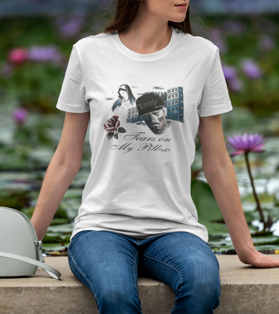 Willy Chavarria Tears In My Pillow Rose Lonely Cityscape Expressions T-Shirt