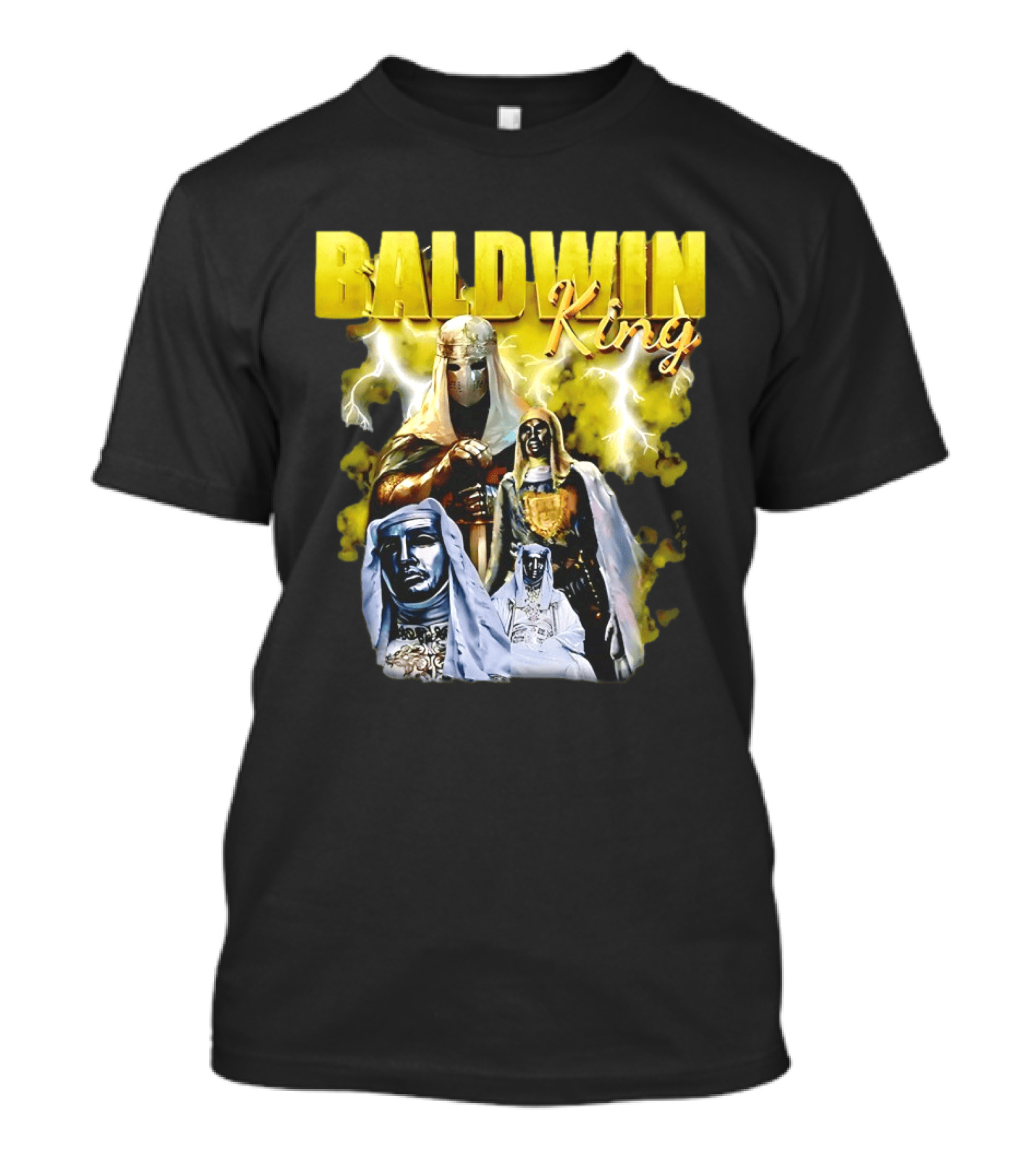 Baldwin King Medieval Knights Epic Heroic Adventure T-Shirt