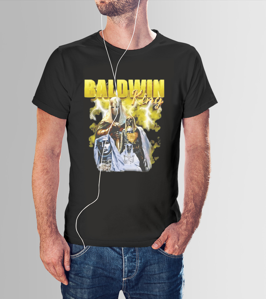 Baldwin King Medieval Knights Epic Heroic Adventure T-Shirt