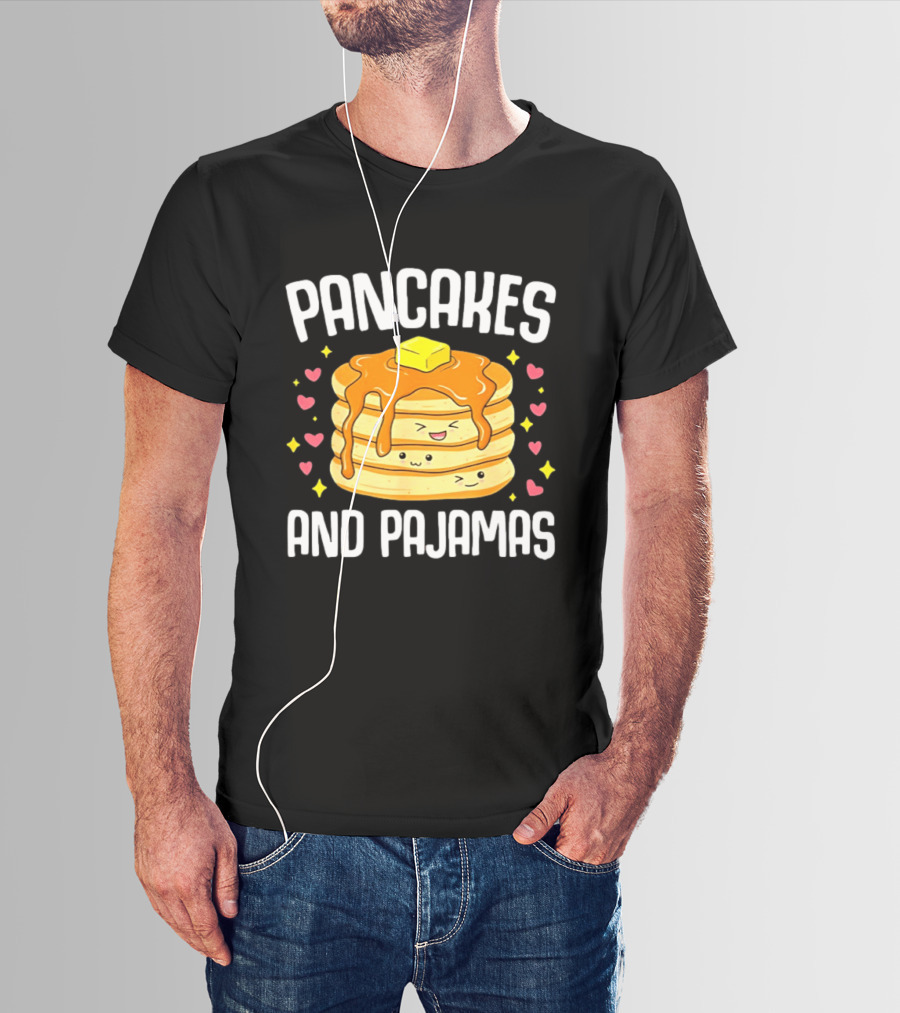 Pancakes And Pajamas Kawaii Cute Pancake Lover Toddler T-Shirt
