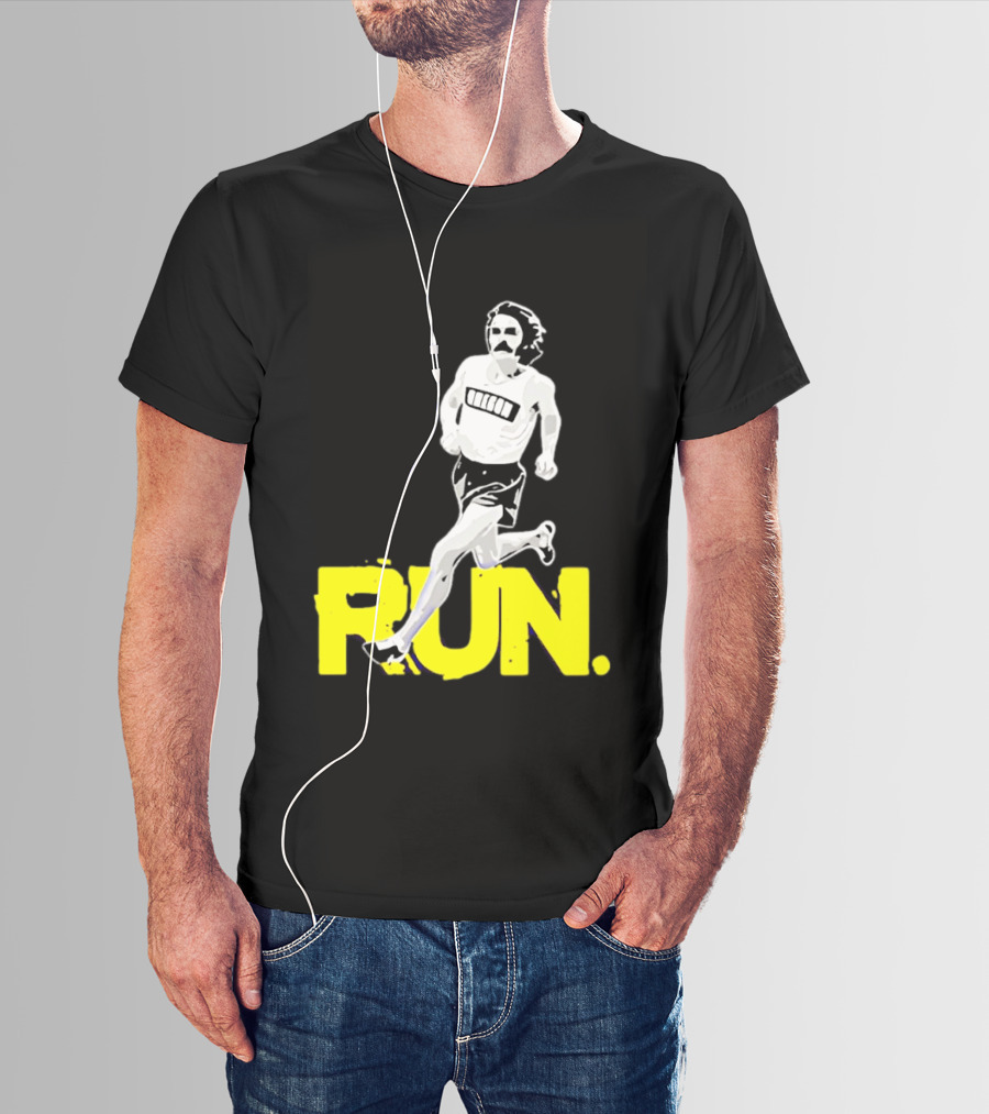 Steve Prefontaine Run Iconic Yellow T-Shirt