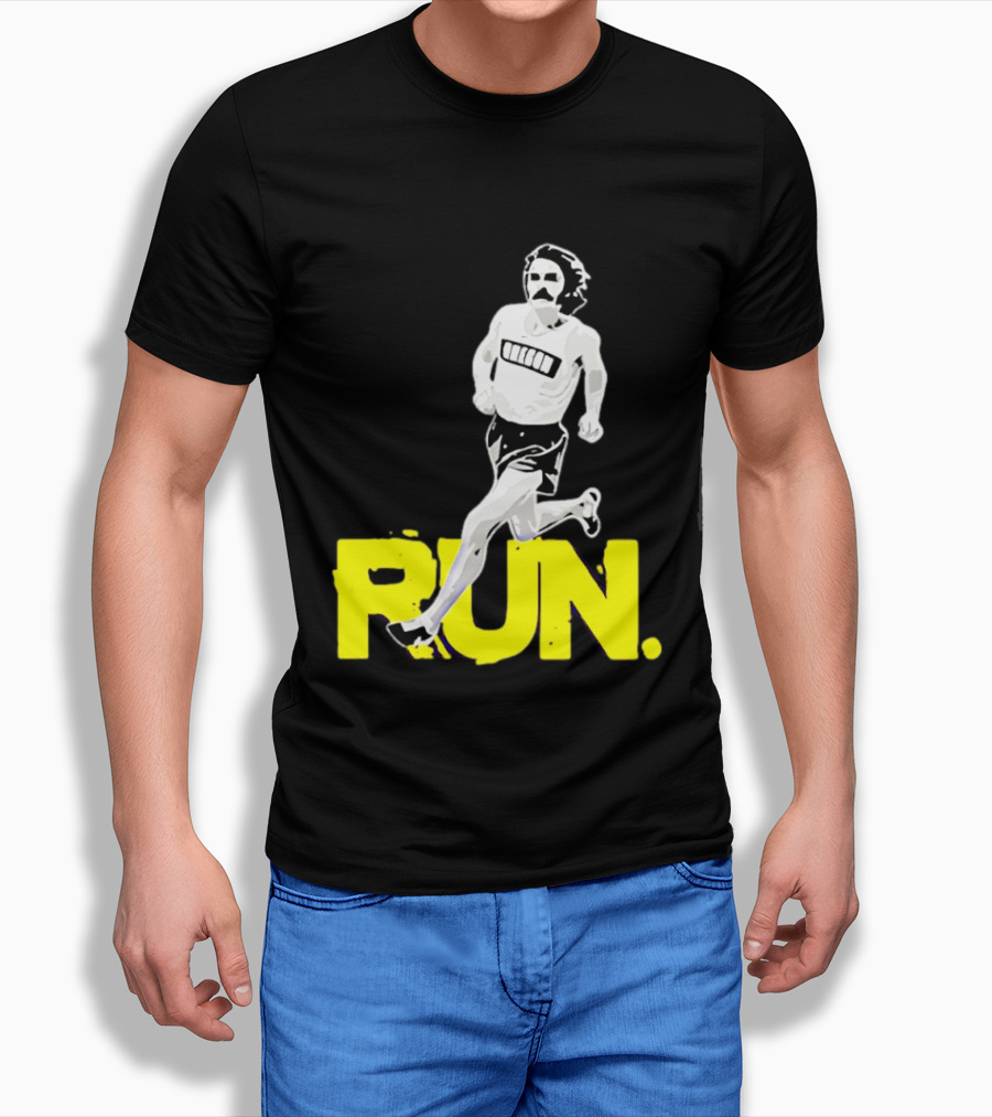 Steve Prefontaine Run Iconic Yellow T-Shirt