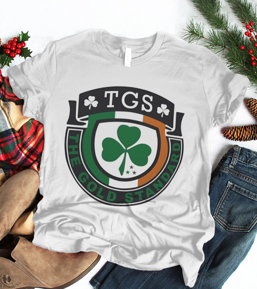 TGS The Gold Standard Shamrock Emblem With Irish T-Shirt