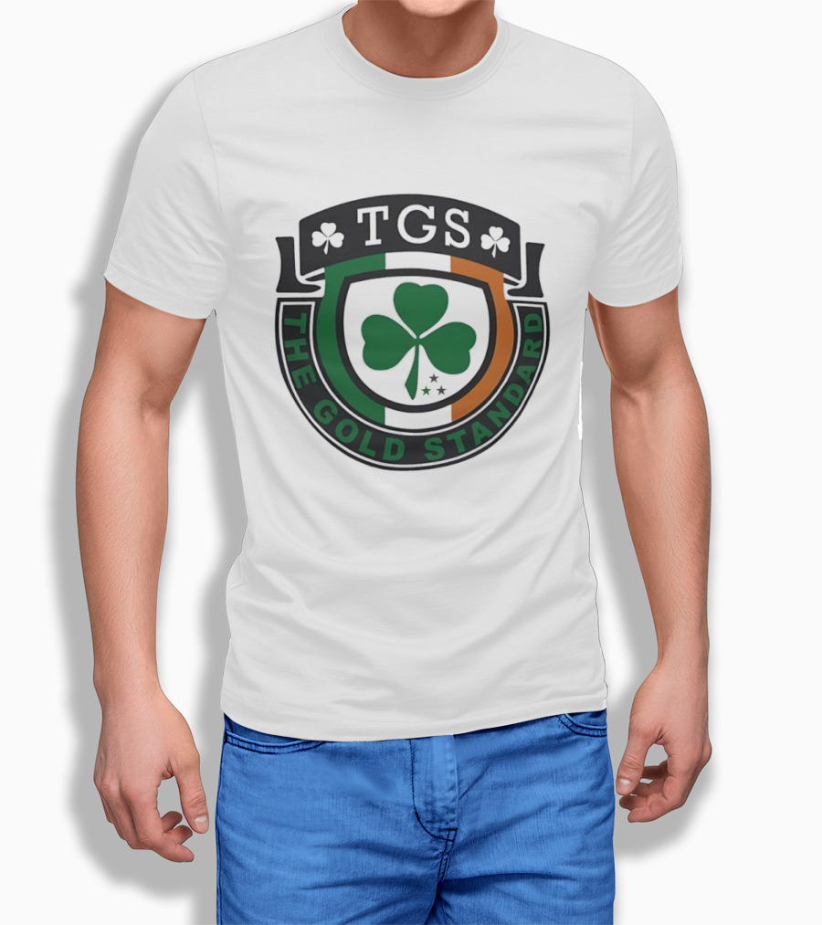 TGS The Gold Standard Shamrock Emblem With Irish T-Shirt