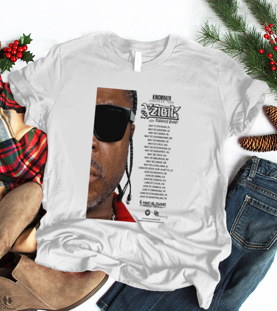XZIBIT EU Tour 2026 Event Details Featuring Live Performances T-Shirt