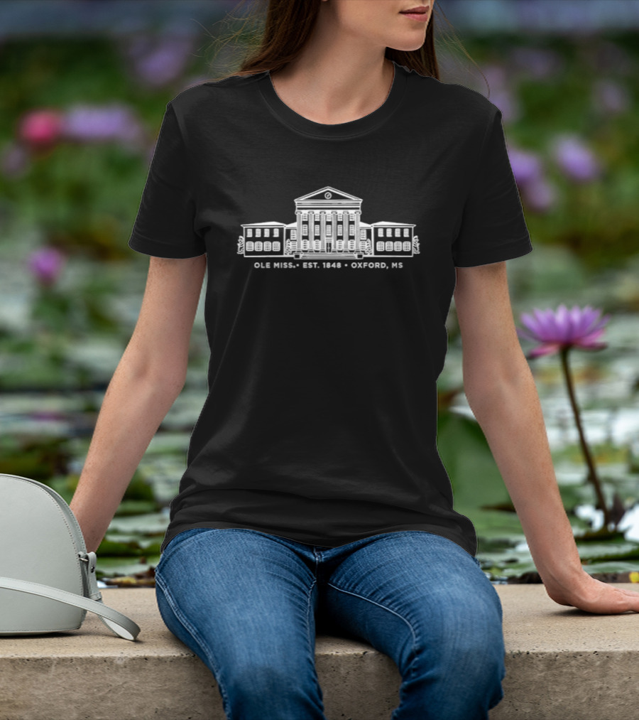 Ole Miss Est 1848 Oxford MS Building T-Shirt