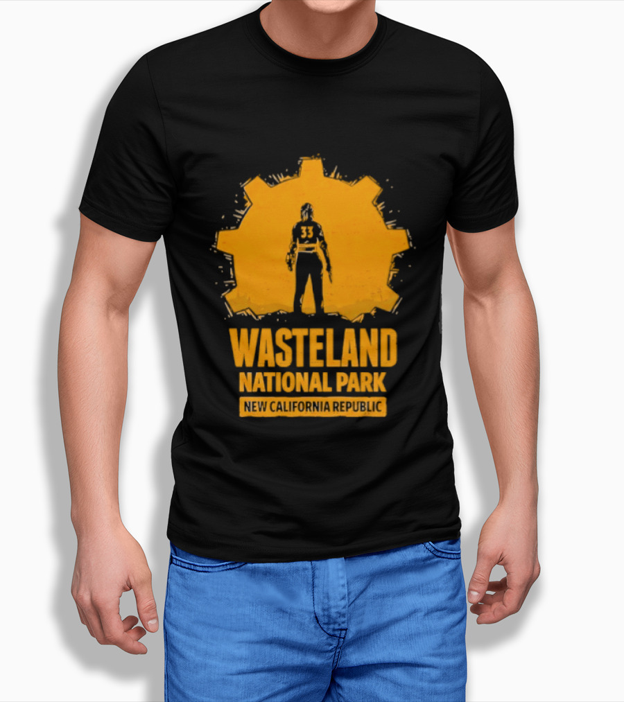Player 33 Wasteland National Park New California Republic T-Shirt