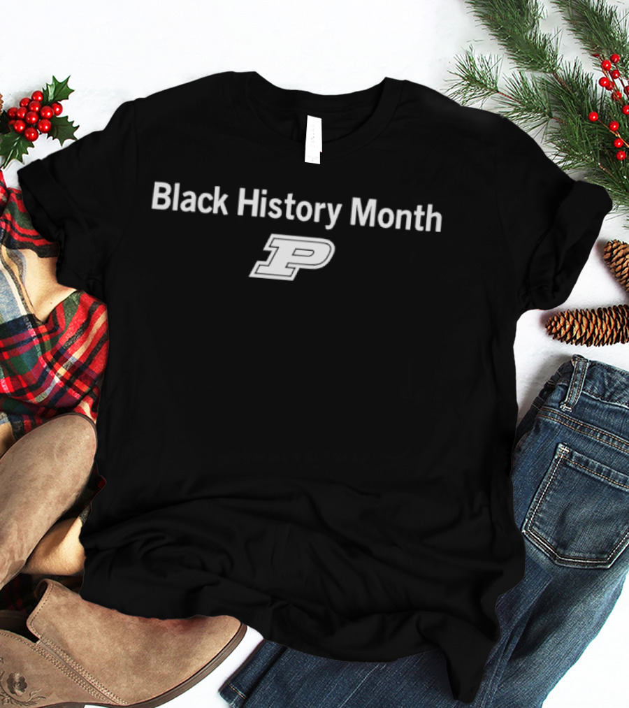 Purdue Boilermakers Black History Month P T-Shirt